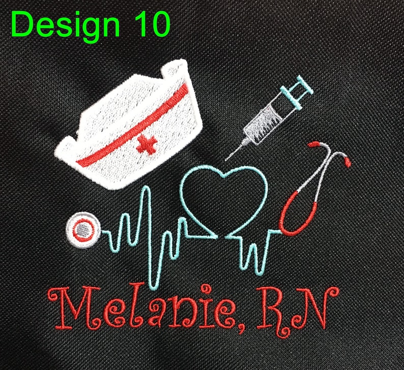 More Colors Free Shipping monogrammed Personalized Nurse Stethoscope Tote Bag RN LPN CNA