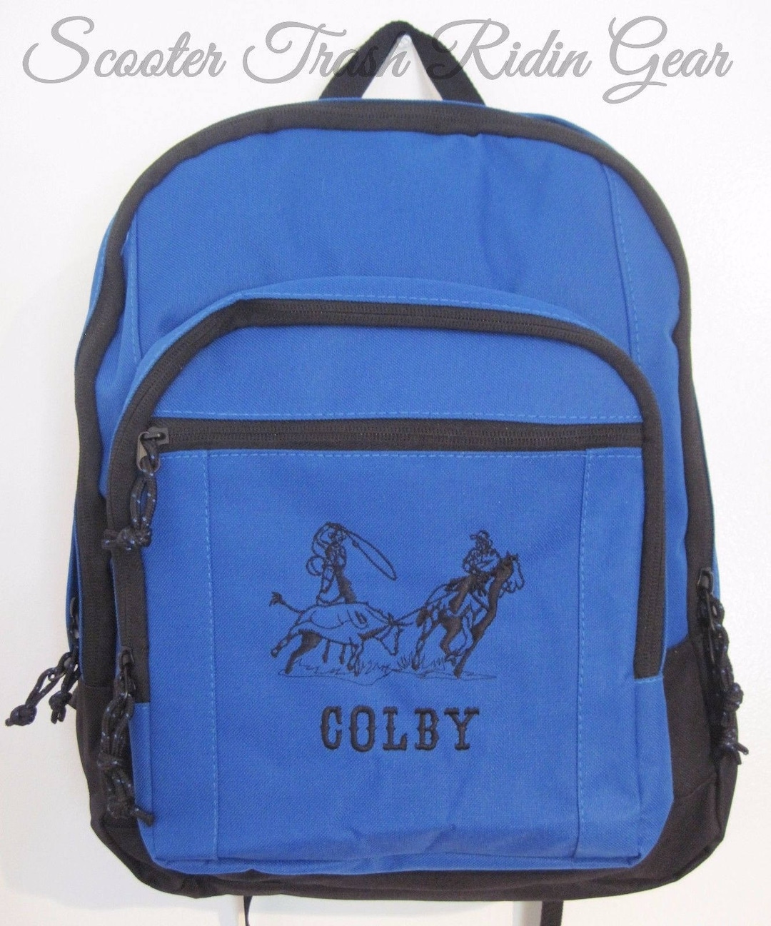 Team Roping Rodeo Backpack - Personalized Monogrammed Book Bag - Etsy