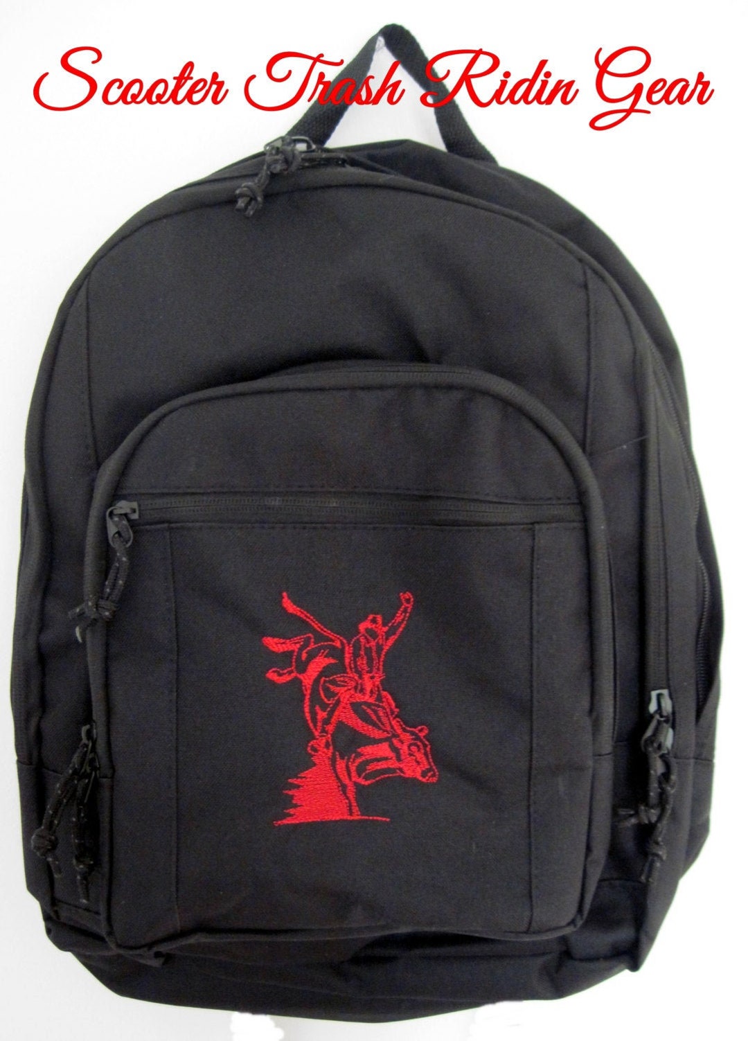 Personalized Bull Rider Embroidered Backpack – School Book Bag - Etsy