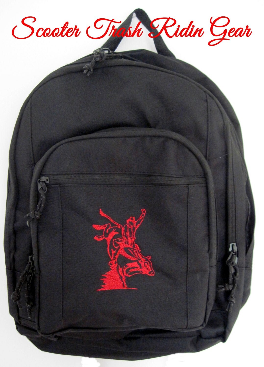 FREE SHIPPING - Personalized Bullrider Bull Riding Monogrammed Backpack Book Bag school tote - NEW