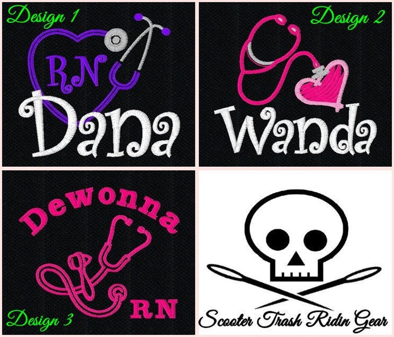 More Colors Free Shipping monogrammed Personalized Nurse Stethoscope Tote Bag RN LPN CNA