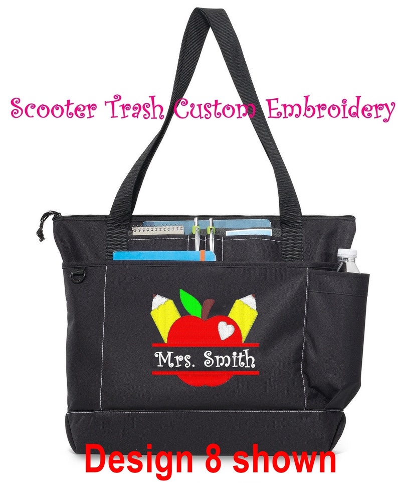 Free Priority Mail Shipping Personalized Teacher Tote Bag Etsy