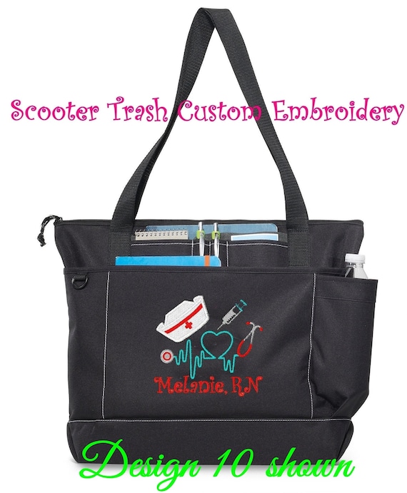 Personalized Nurse Tote Bag – Embroidered Medical Design, RN LPN CNA