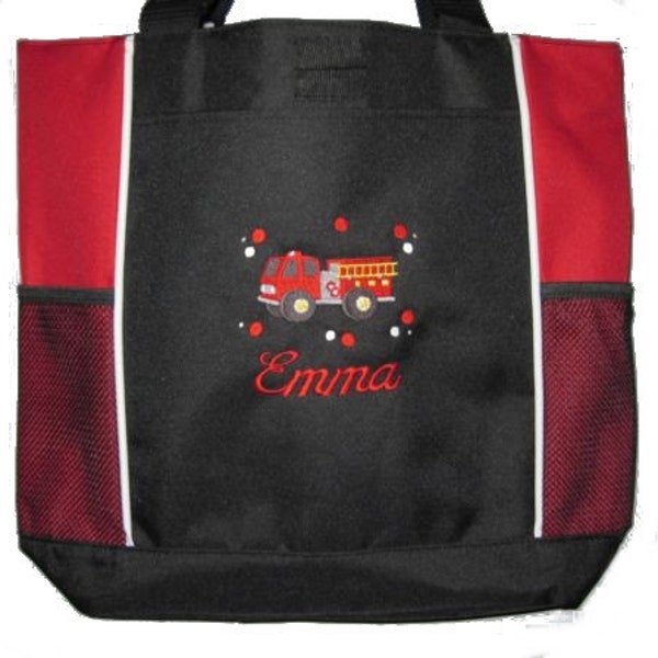 Fire Truck Tote Bag Etsy