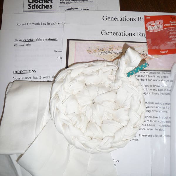 Rag Rug Instructions Etsy