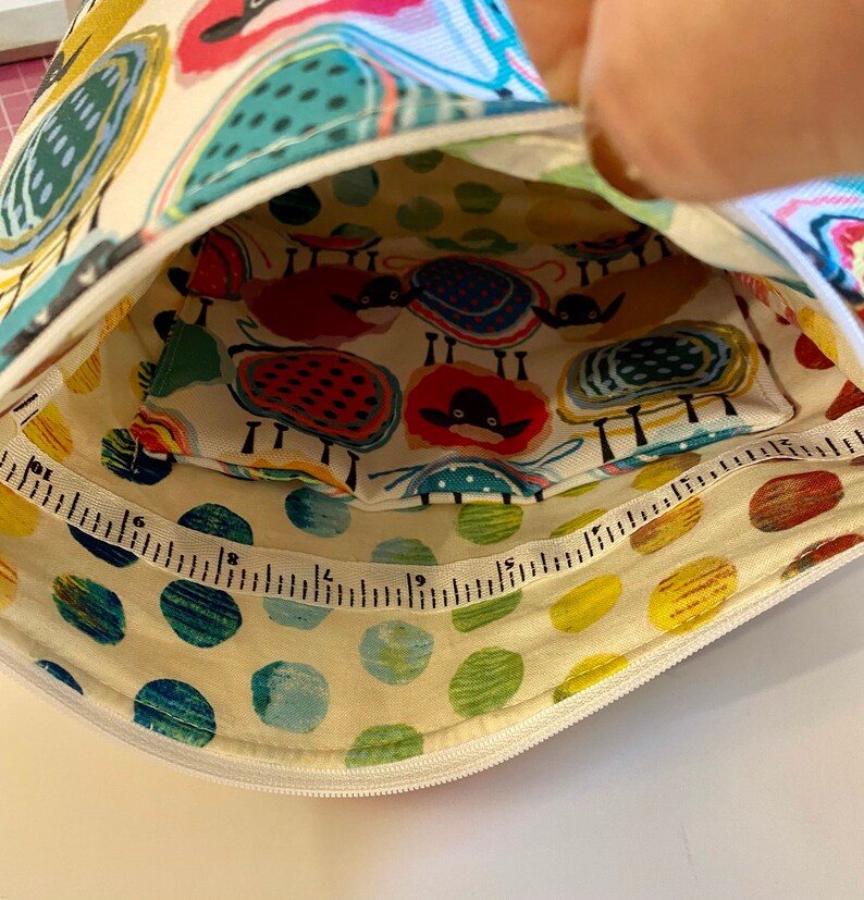 Medium Zippered Project Bag Knitting Bag Sock Bag Crochet Etsy