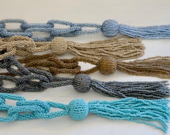 Bohemian Chic Long Beased Tassel Necklaces - 5 different colors available