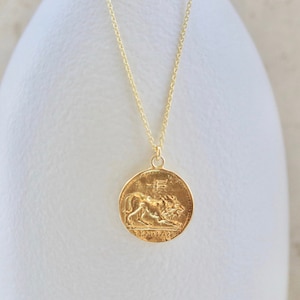 Warrior clearance coin necklace