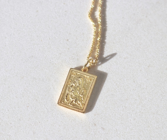 24K Vermeil Rectangle Shaped Virgin 