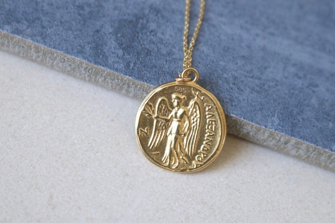 Nike Ancient Greek Medusa Protection and Victory Pendant