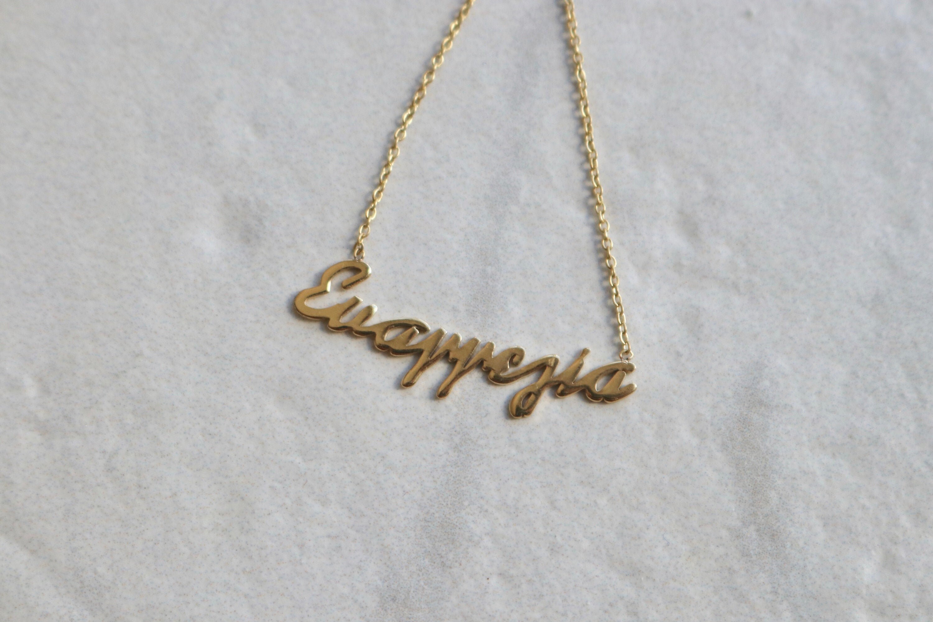 MADE TO ORDER 14K Solid Gold Greek 