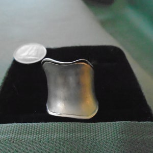 Charles Garnier Wavy Saddle Size 7 Sterling Silver Ring