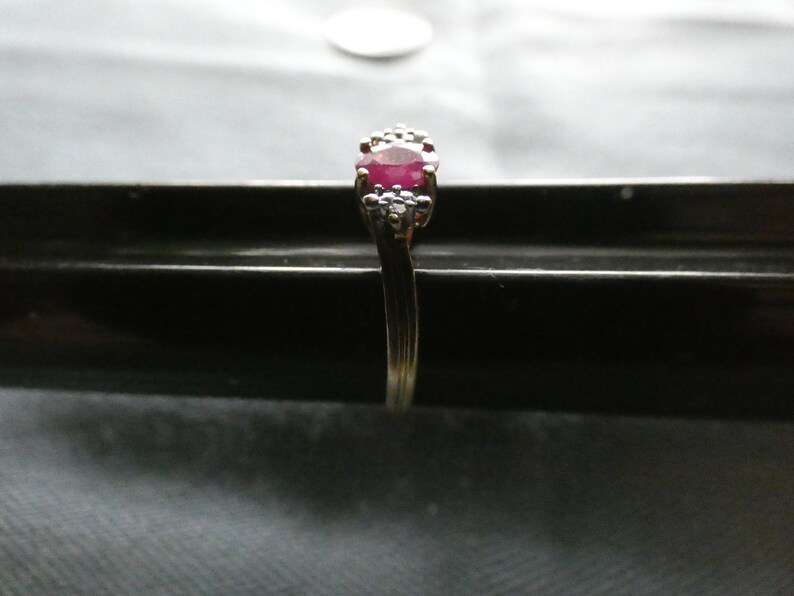 10K Solid Yellow Gold Ruby Spinel Chuck Clemency Ring Size 7 NEW LISTING
