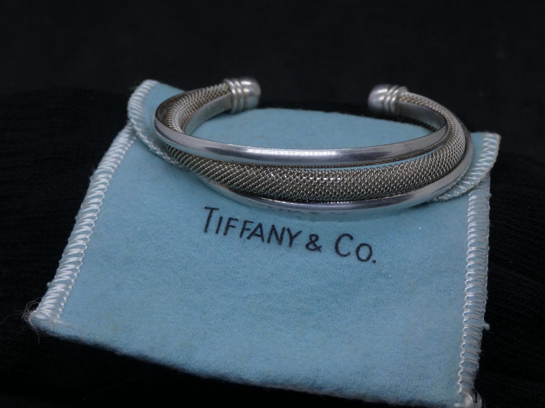 Tiffany & Co Elsa Peretti Bracelet Signed Mesh Cuff - Etsy