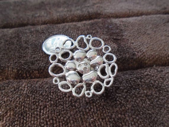 Filigrane Bague NOUVEAU Argent Sterling .925 large Découpe Bande
