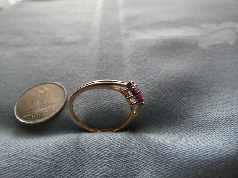 10K Solid Yellow Gold Ruby Spinel Chuck Clemency Ring Size 7 NEW LISTING