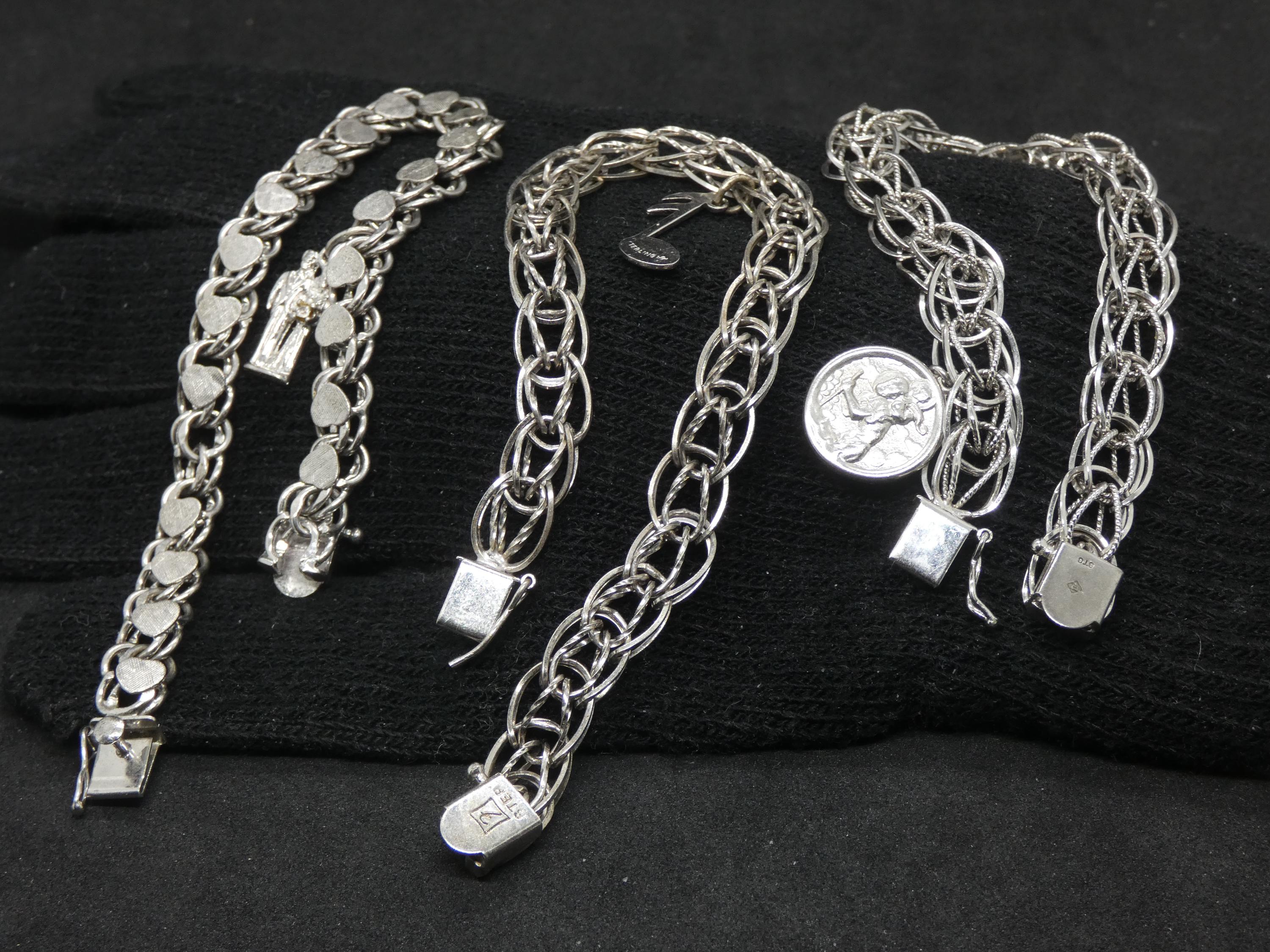 Chaîne En Argent Sterling 925 Vintage - Signée, 10.81g, Bijou Élégant D'Occasion