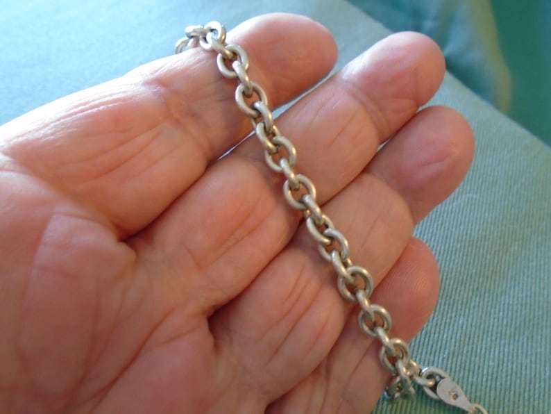 NEW LISTING Rolo Chain 5mm Sterling Silver Bracelet 7 78