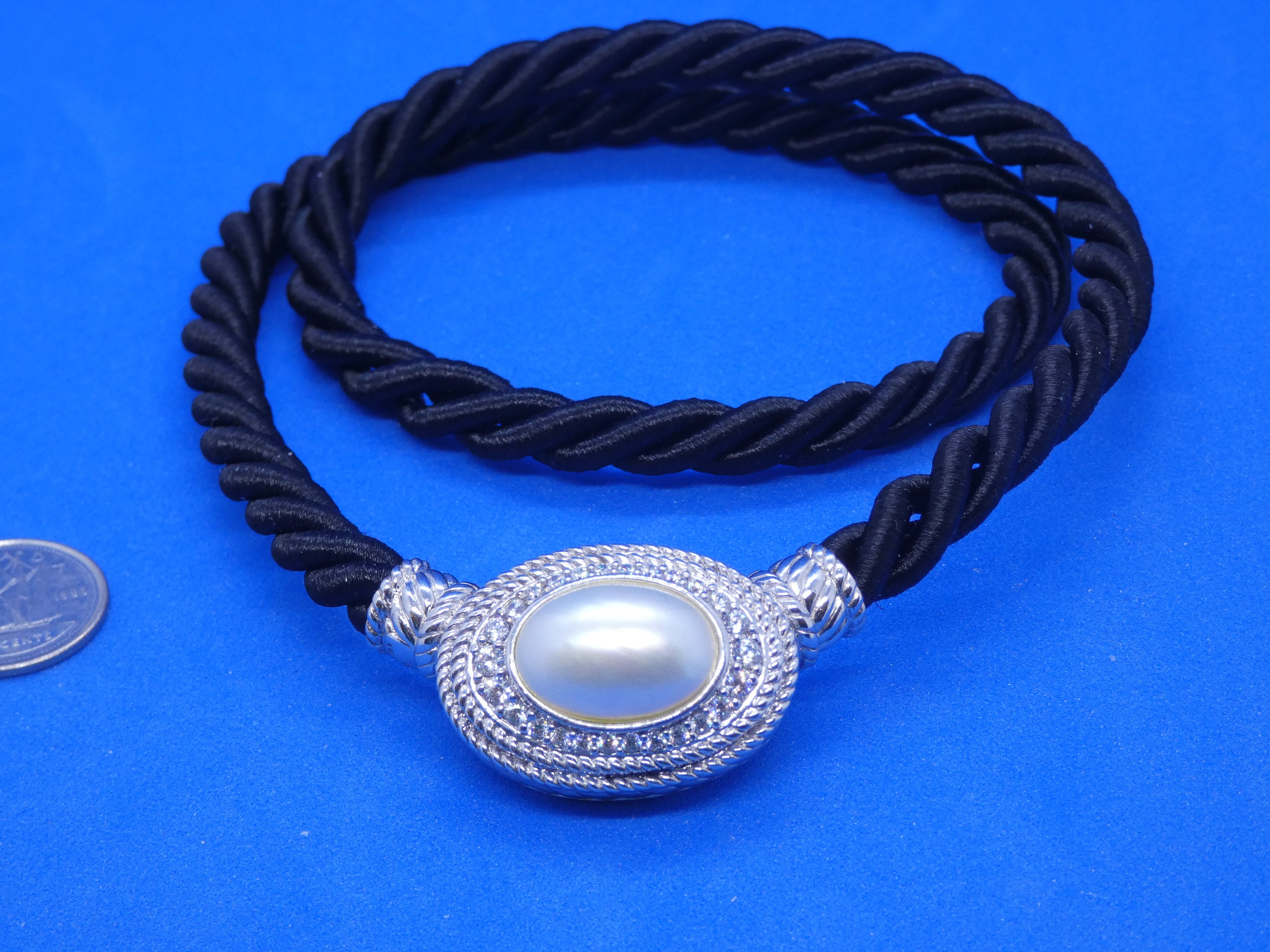 Judith Ripka Mother of Pearl and CZ 