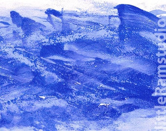 Abstract Seascape - High Tide - Original Monoprint