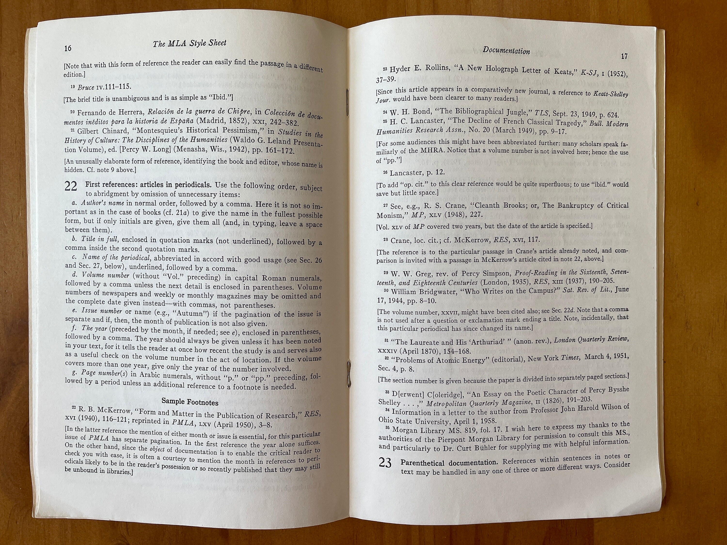 The MLA Style Sheet, Revised Edition Compiled by William Riley Parker ...