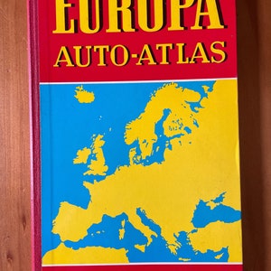 Europa Auto-Atlas by Hallwag, 1973