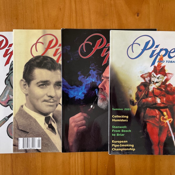 Pipes and Tobaccos Magazines: Spring 1998; Spring 1999; Winter 1999; Summer 2001