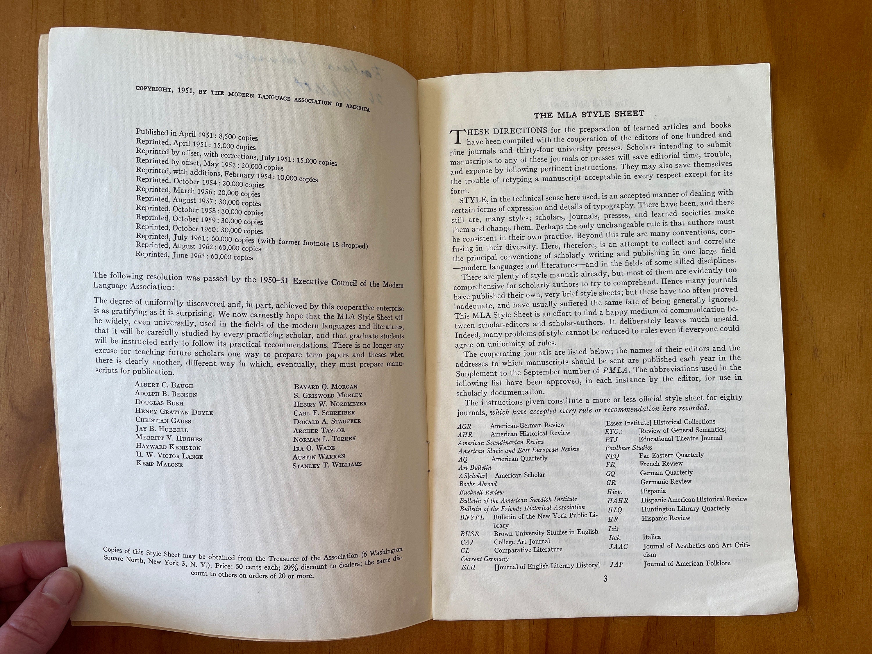 The MLA Style Sheet, Revised Edition Compiled by William Riley Parker ...