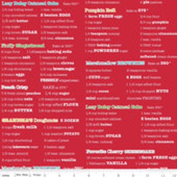 Bake Sale Red Recipes by Lori Holt of Bee in My Bonnet by Riley Blake
