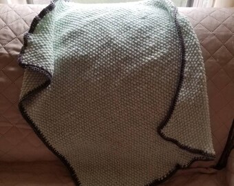 Multi-Strand Seed Stitch Baby Blanket