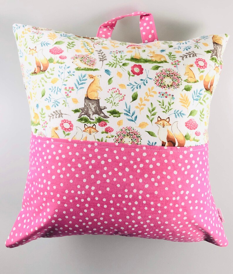 Kids Reading Cushion Pocket Reading Pillow Forest Animals Etsy