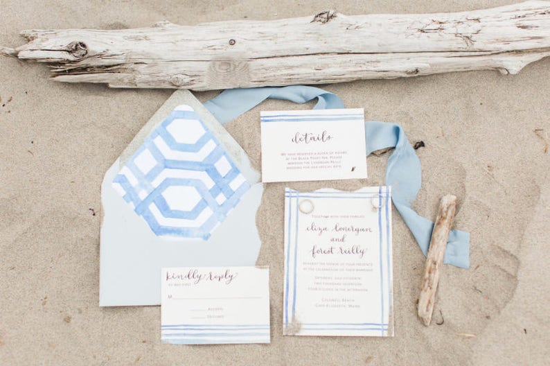 Nautical Wedding Invitations Nantucket Wedding Invitations Cape Cod Wedding Invites Martha/'s Vineyard Invites Island Wedding