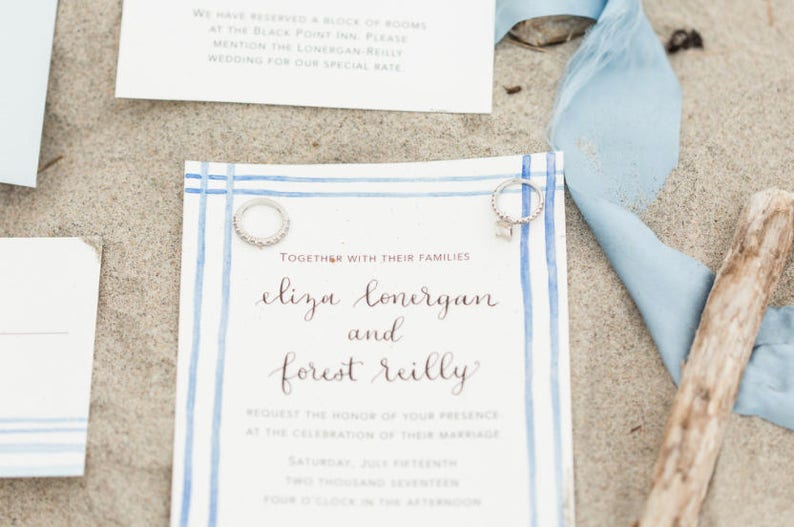 Nautical Wedding Invitations Nantucket Wedding Invitations Cape Cod Wedding Invites Martha/'s Vineyard Invites Island Wedding