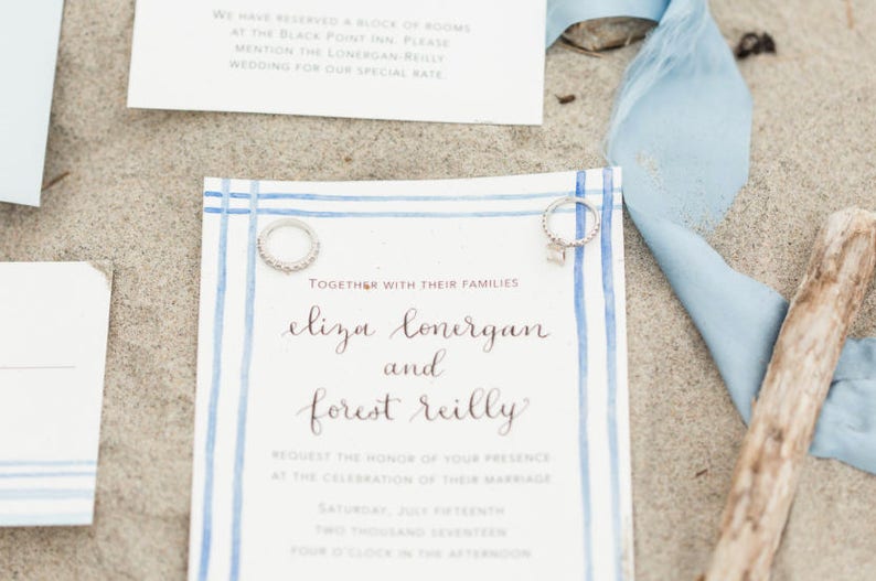 Nautical Wedding Invitations/ Nantucket Wedding ...