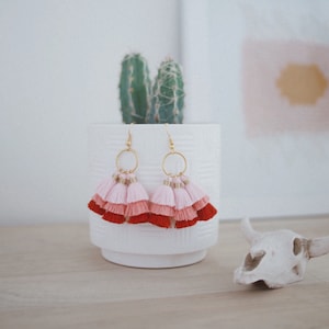 mini tassel earrings