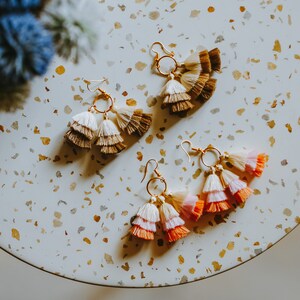 mini tassel earrings