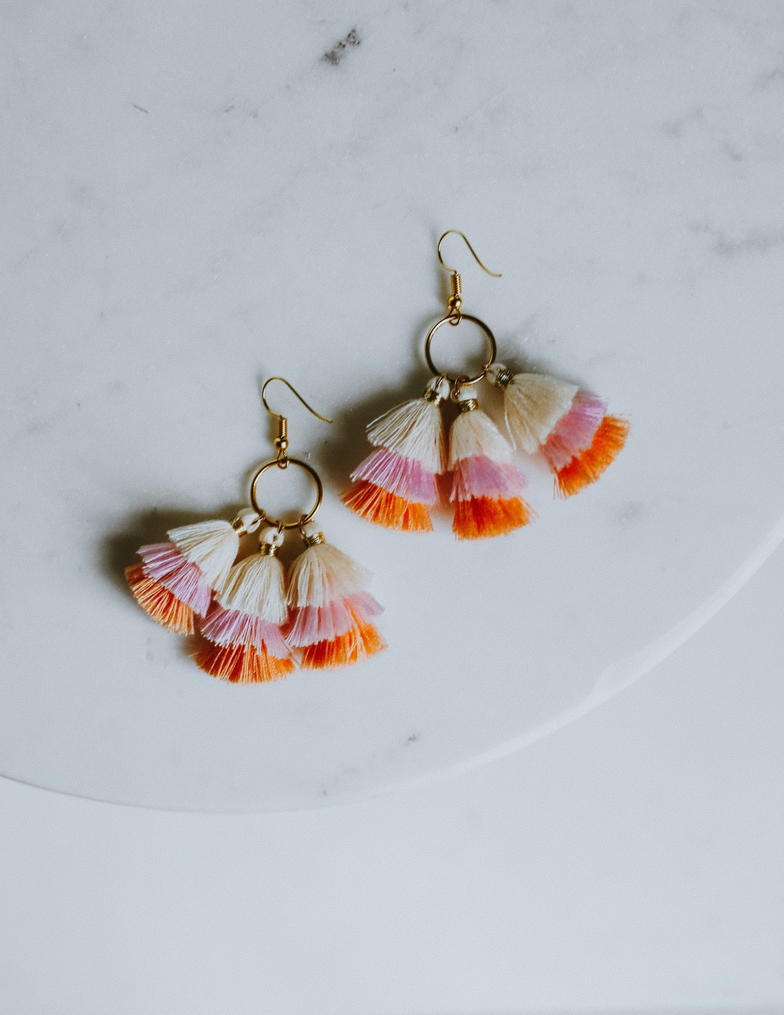 Mini Brass Tassel Earrings