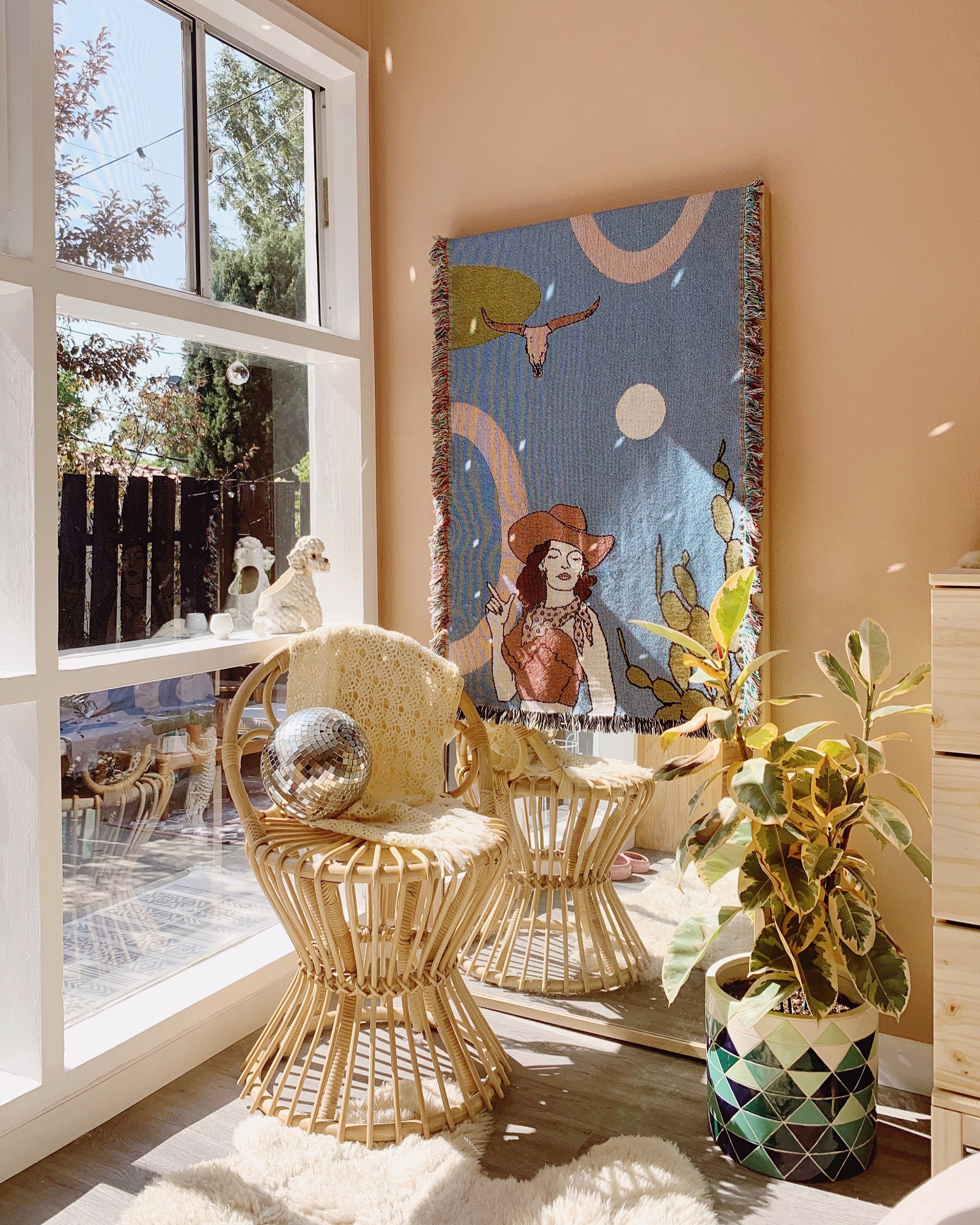 Couverture Tissée de Jet/Couverture Maigre Sandy Saloon