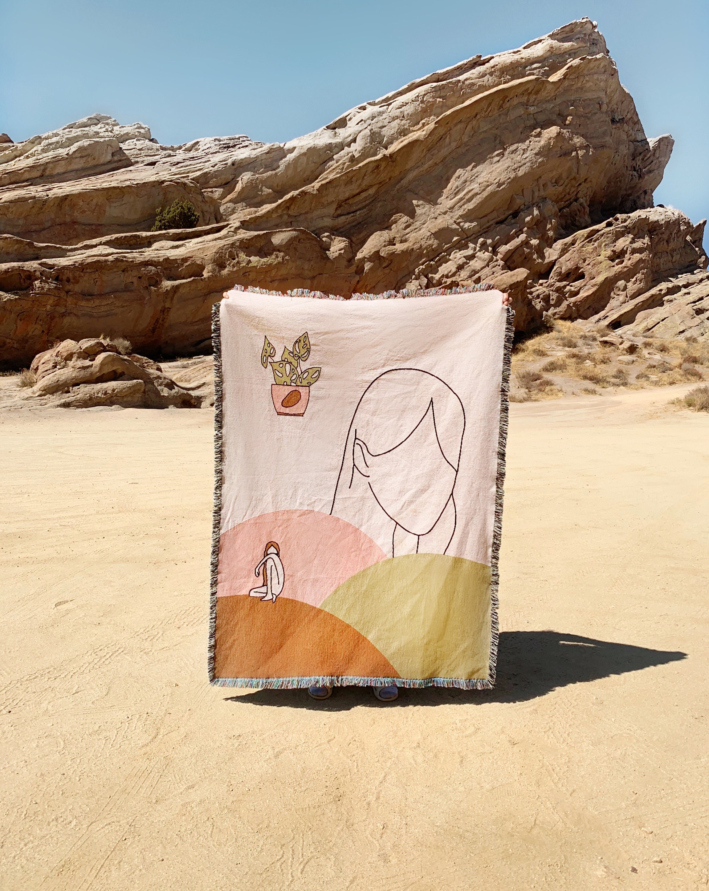 Couverture de Jet Tissée/Soeurs