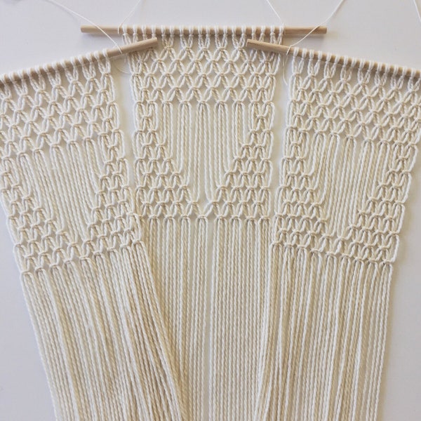 avery / macramé colgante de pared