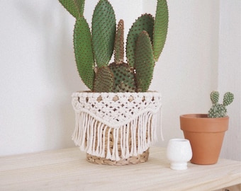 arden / macrame plant wraps / macrame home decor / macrame plant hangers / macrame pot wraps