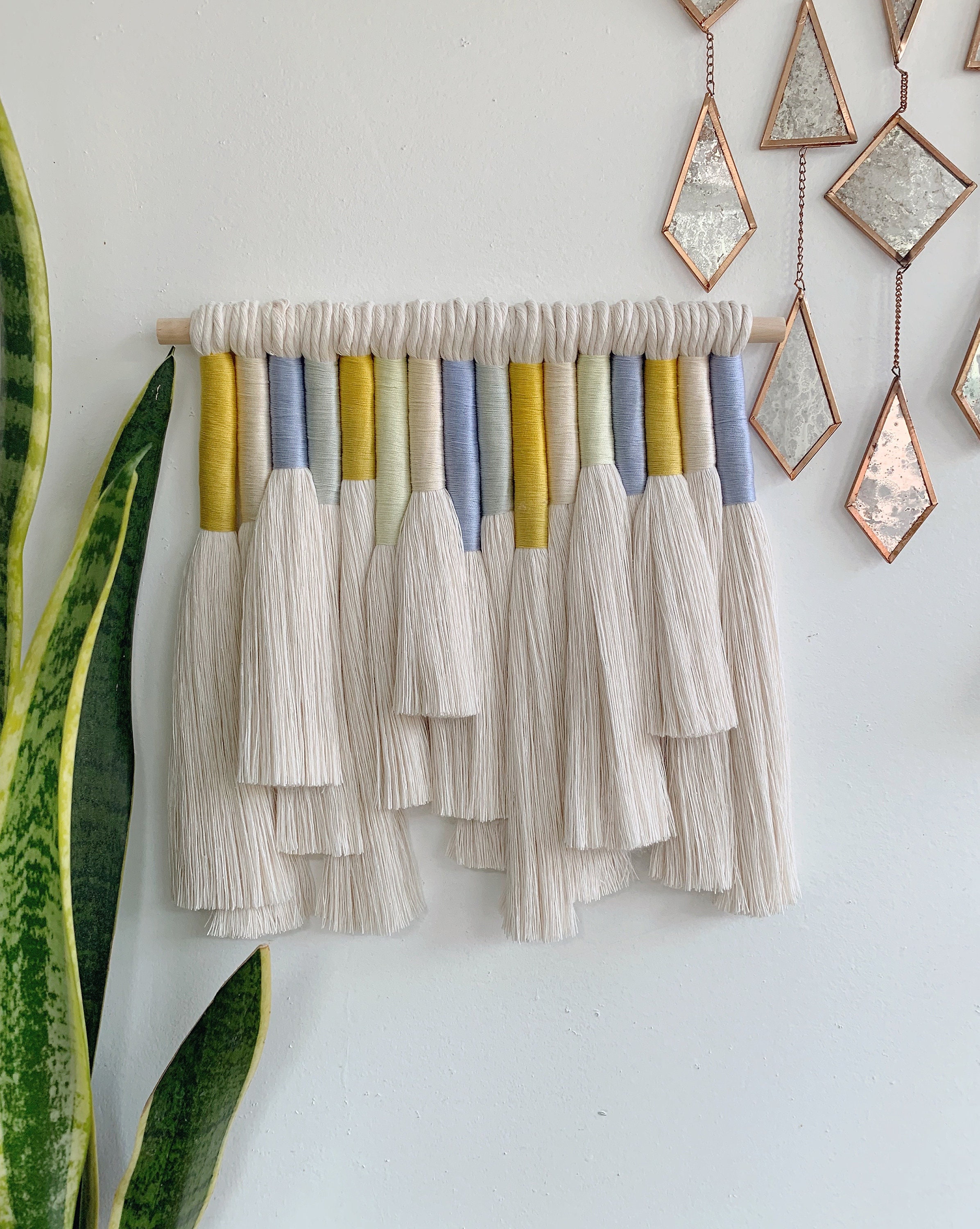 Genévrier/Mur de Macramé Suspendu