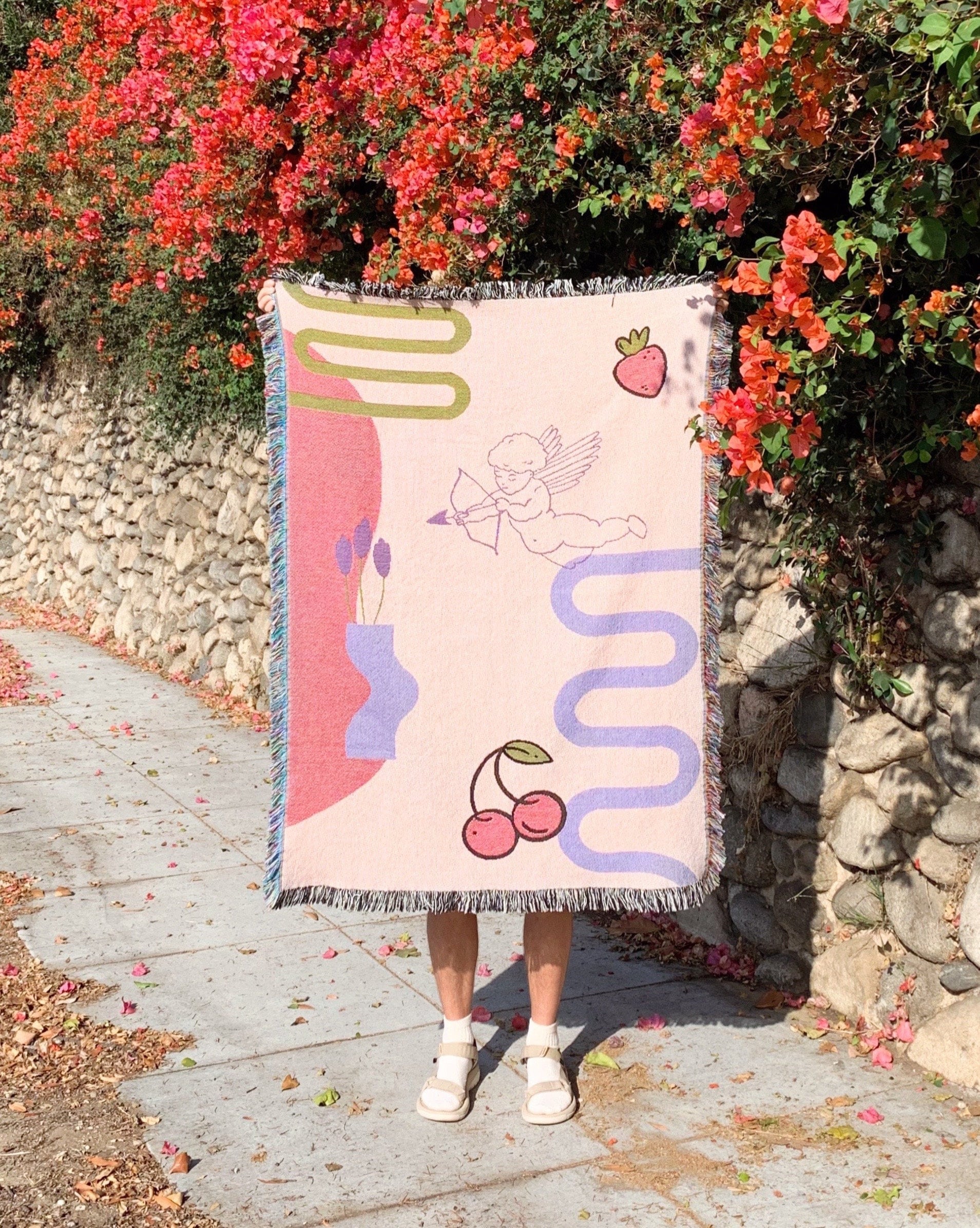 Couverture de Jet Tissée/Mini Couverture Enfant Sauvage