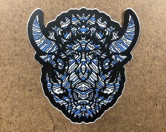 Isobel - Buffalo Themed Die Cut Sticker