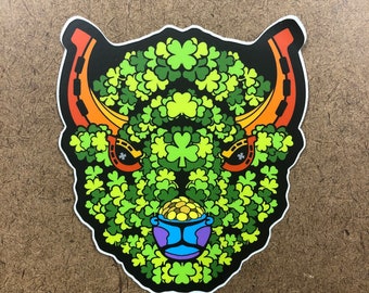 Lucky - Buffalo Themed Die Cut Sticker