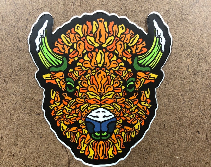 Winged - Buffalo Themed Die Cut Sticker - Etsy
