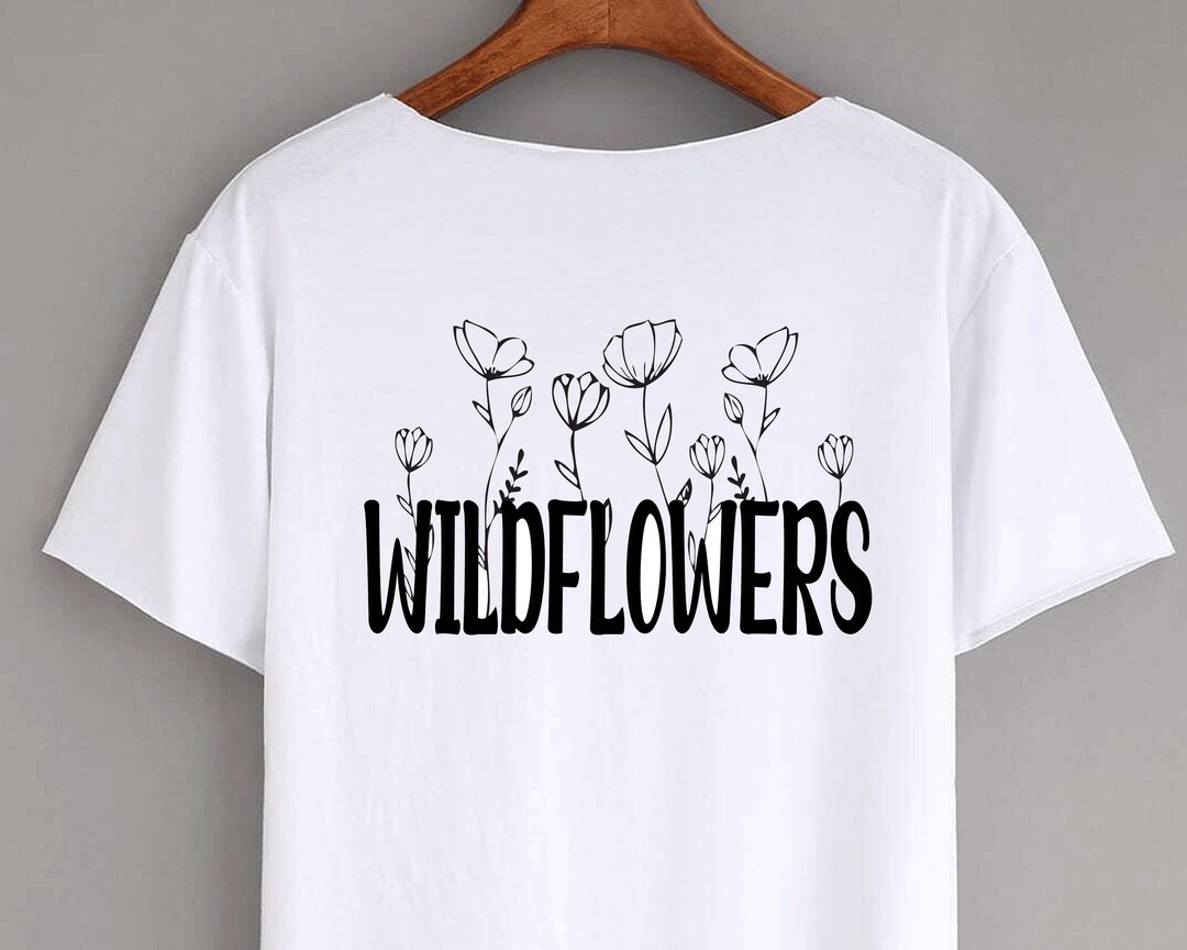 Wild Flowers SVG Png Jpg Pdf, Sunset Svg, Cut File Svg, Silhouette, DIY ...