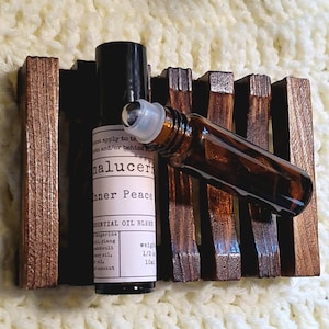 Inner peace essential oil blend, inner peace gift, essential oil roller blends, self care gift for mom, lavender essential oil roll on