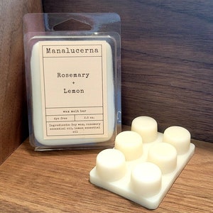 Rosemary & Lemon Wax Melts, Essential Oil Wax Melts, Soy Wax Melts, Aromatherapy Wax Melts, All Natural Wax Melts