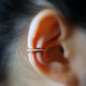 53)No Piercing wrap EAR CUFF*Antique Copper*.Minimalist ear cuff